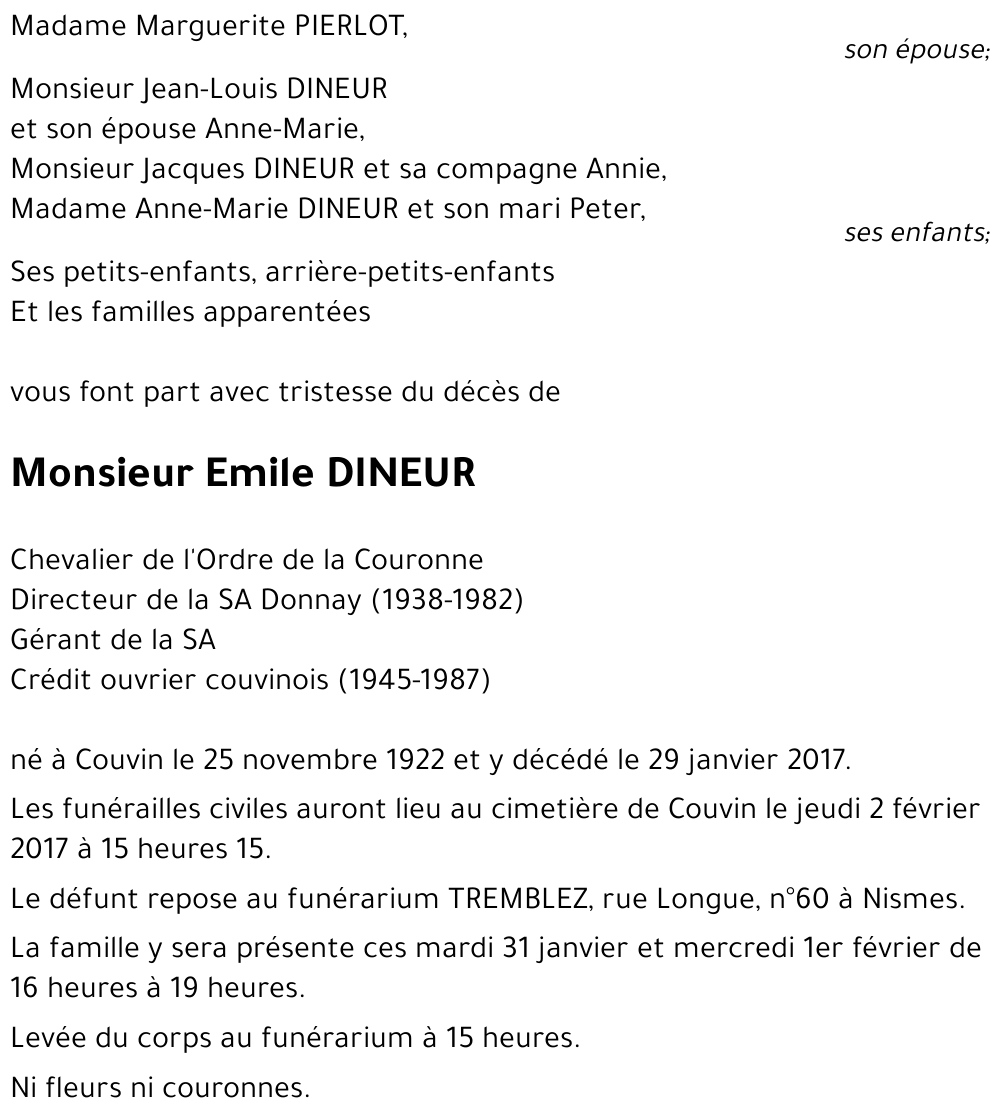 Emile DINEUR