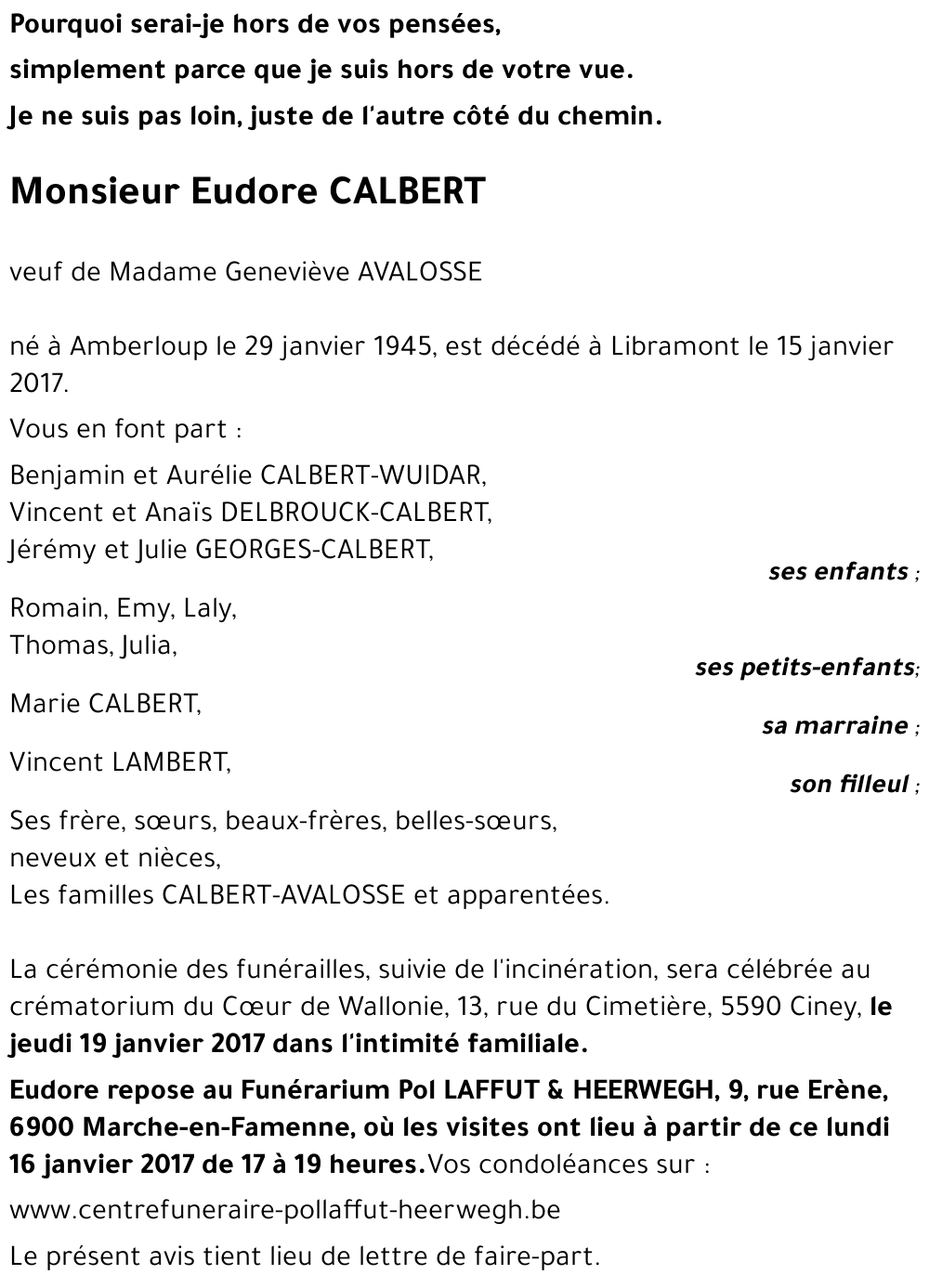 Eudore CALBERT