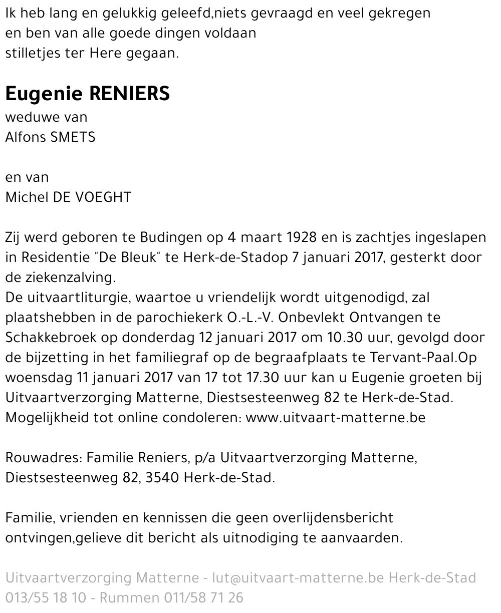Eugenie Reniers