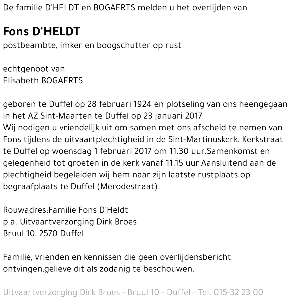 Fons D'Heldt