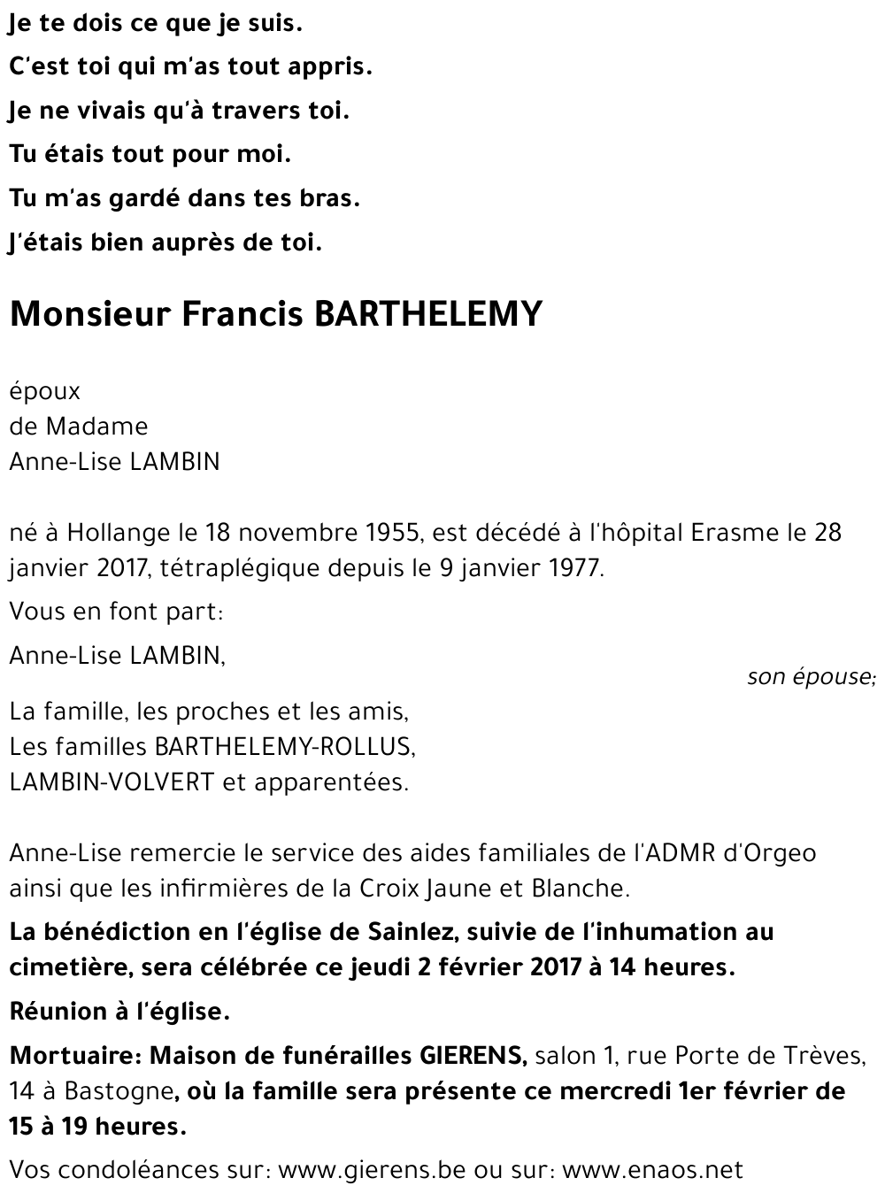 Francis BARTHELEMY