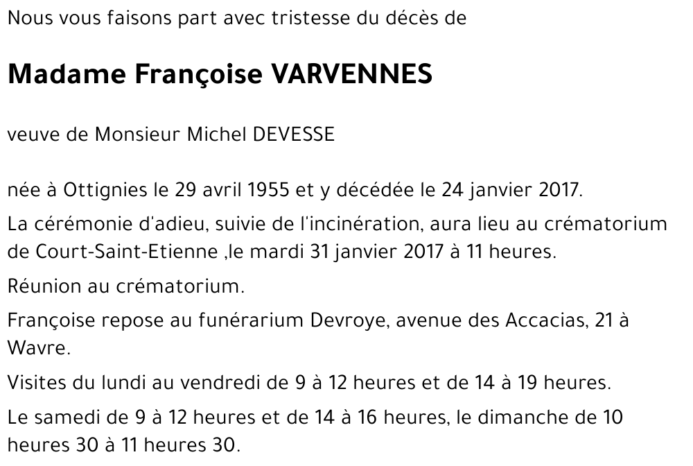 Françoise VARVENNES