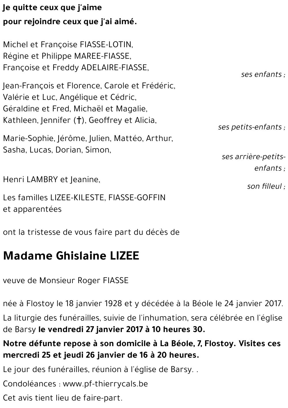 Ghislaine LIZEE