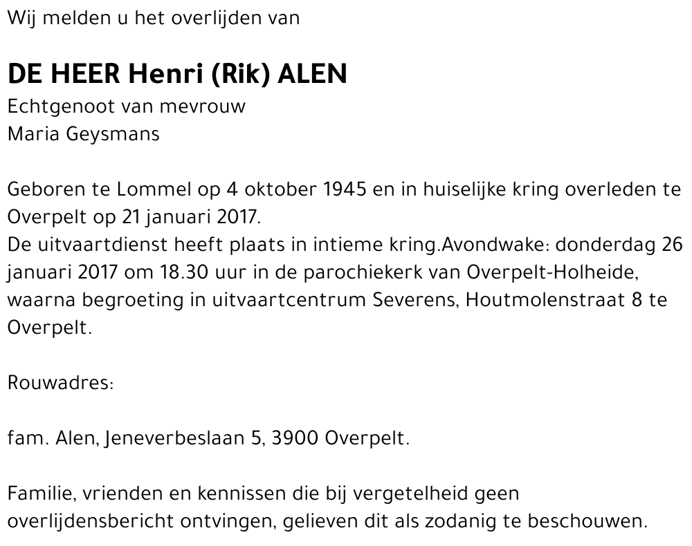 Henri (Rik) Alen