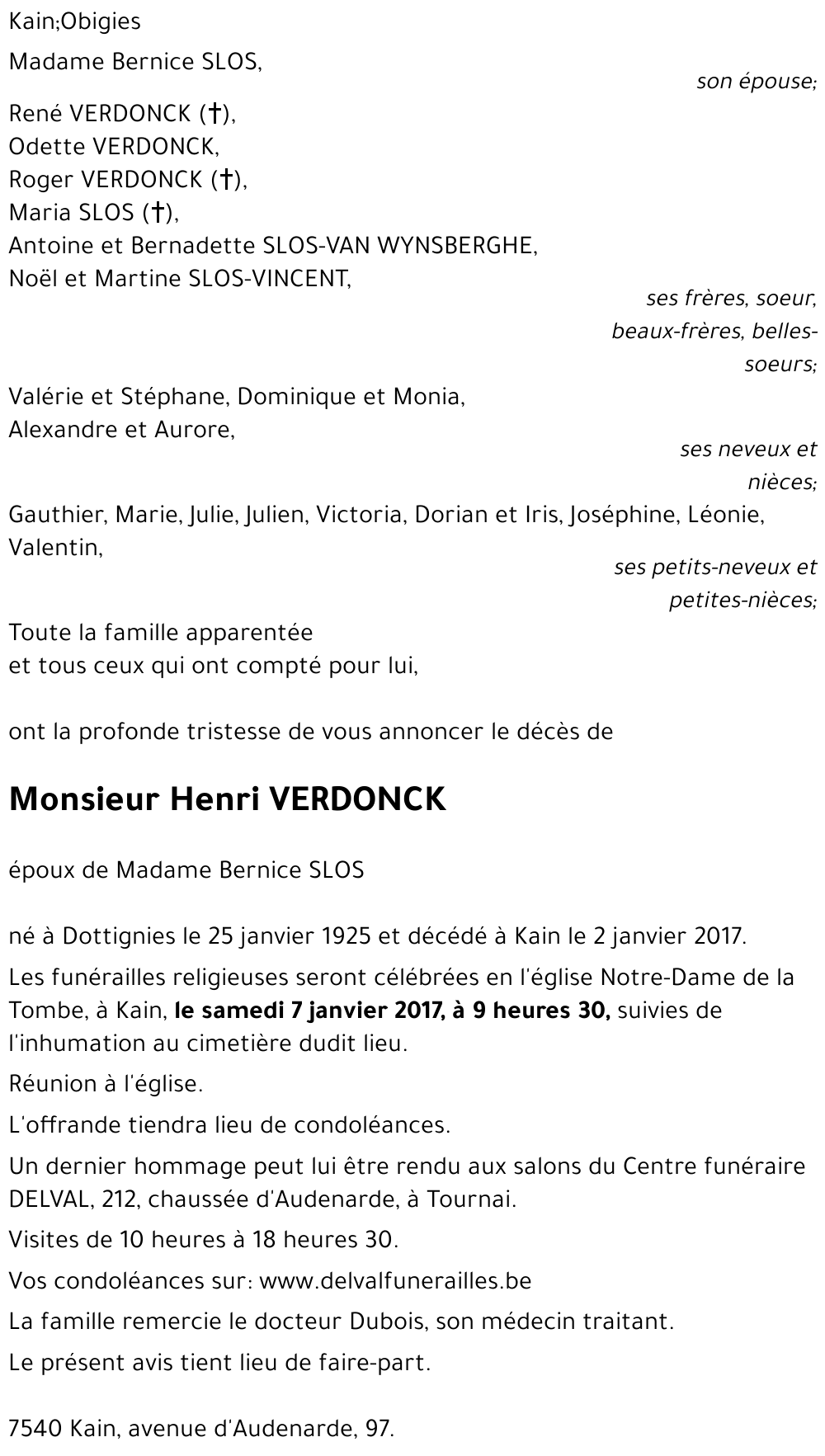 Henri VERDONCK