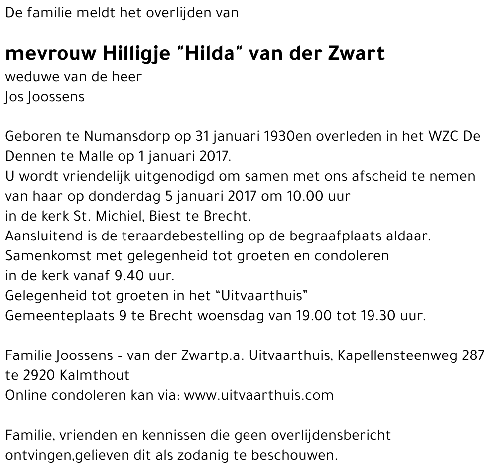 Hilligje van der Zwart