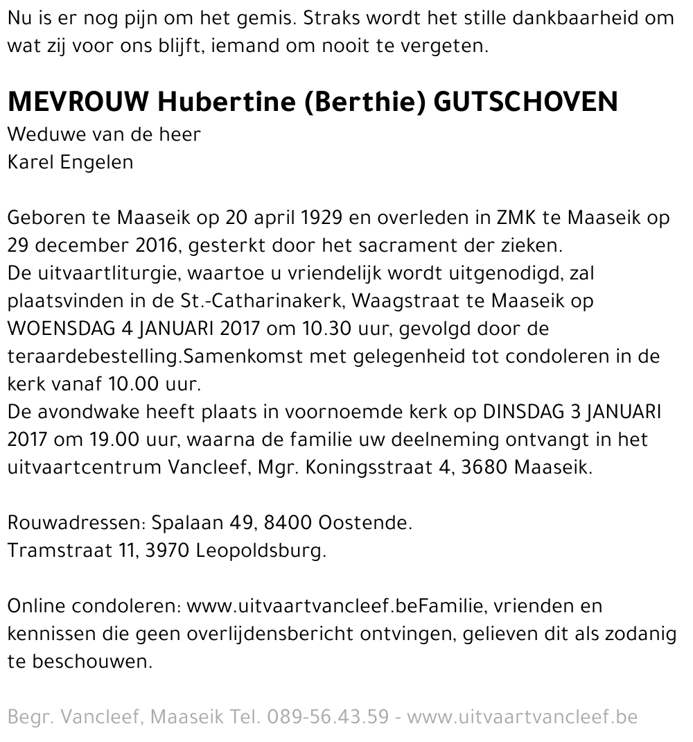 Hubertine Gutschoven