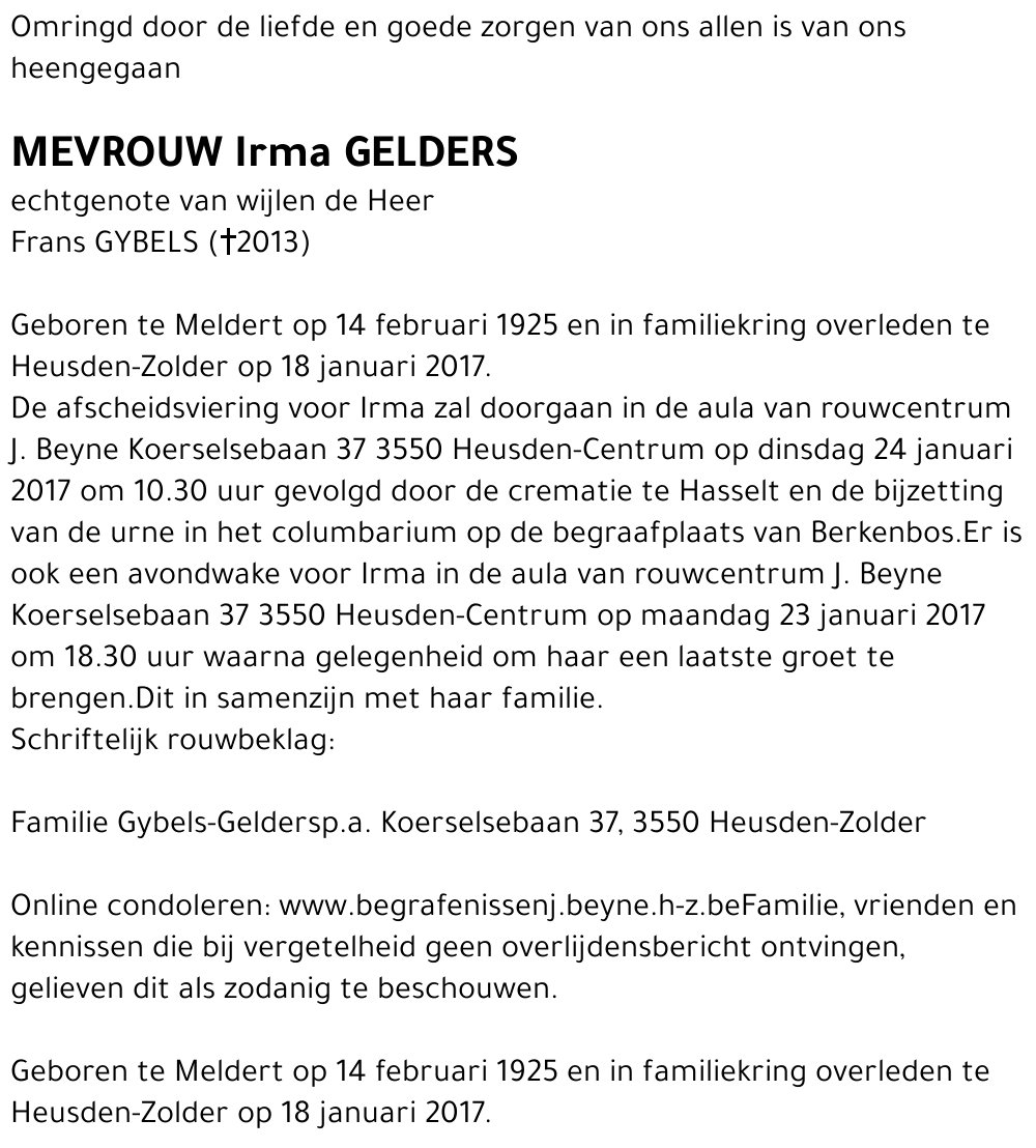 Irma Gelders