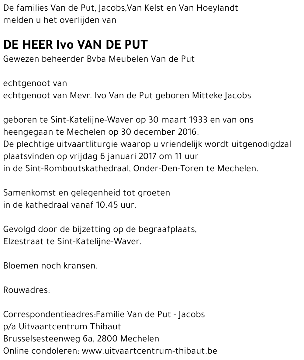 Ivo Van de Put