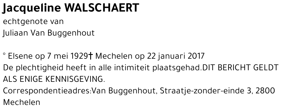 Jacqueline Walschaert