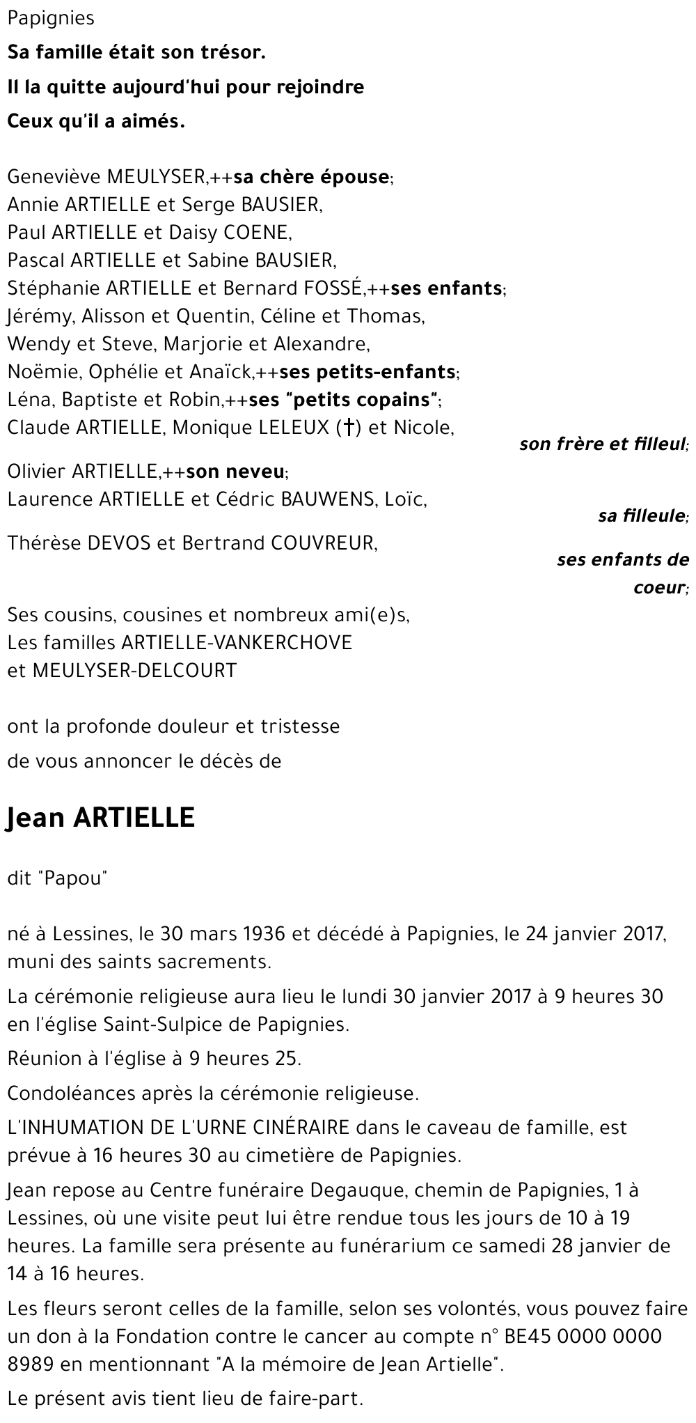 Jean ARTIELLE