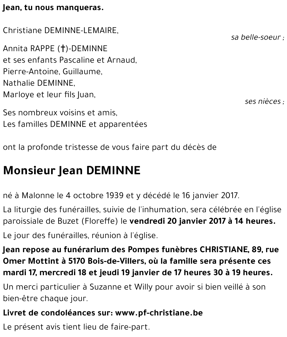 Jean DEMINNE