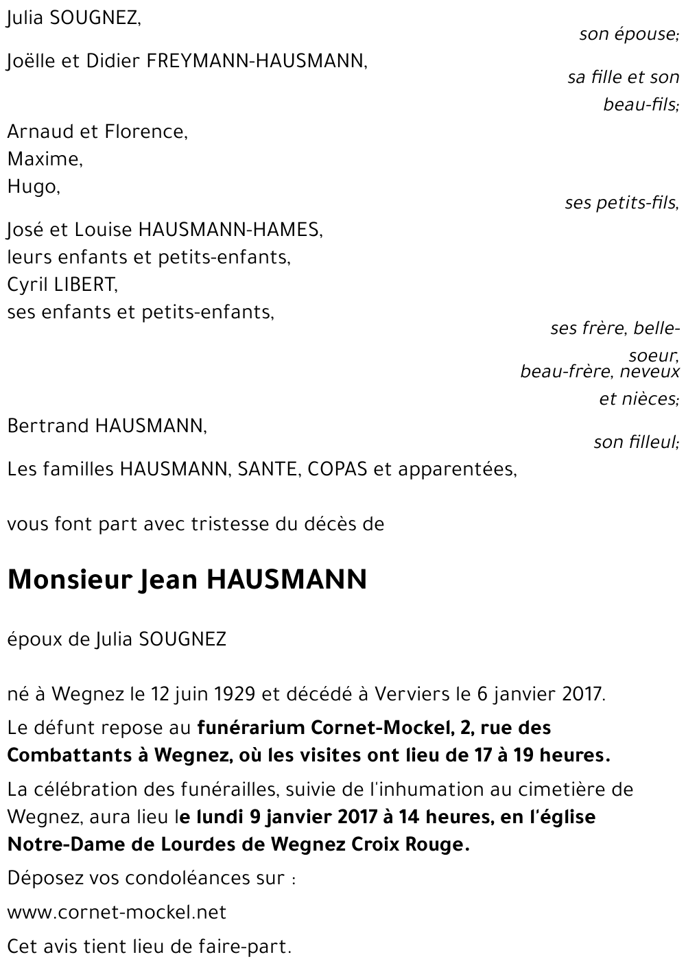 Jean HAUSMANN