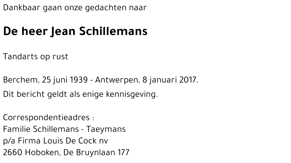 Jean Schillemans