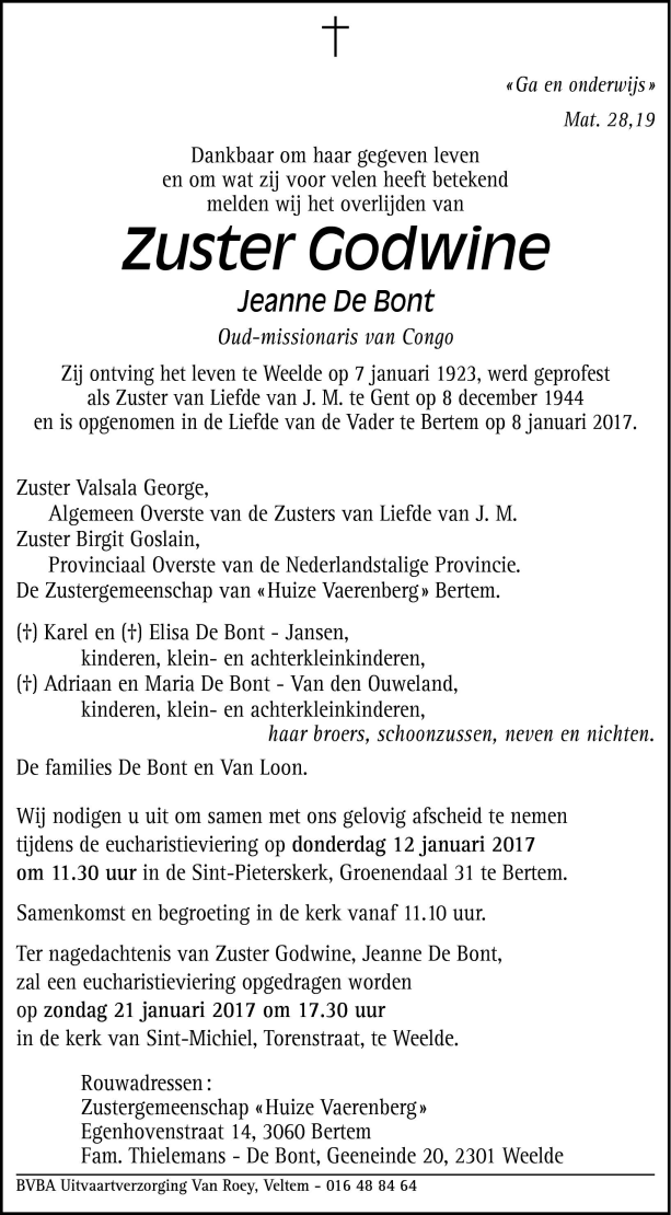 Jeanne De Bont