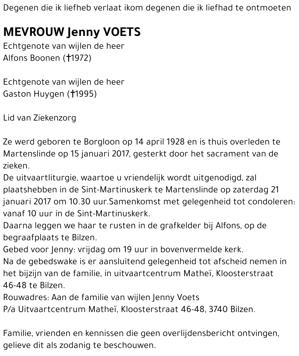 Jenny VOETS