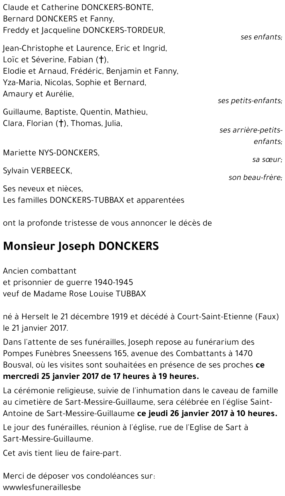Joseph DONCKERS