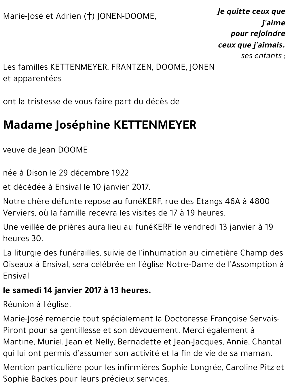 Joséphine KETTENMEYER