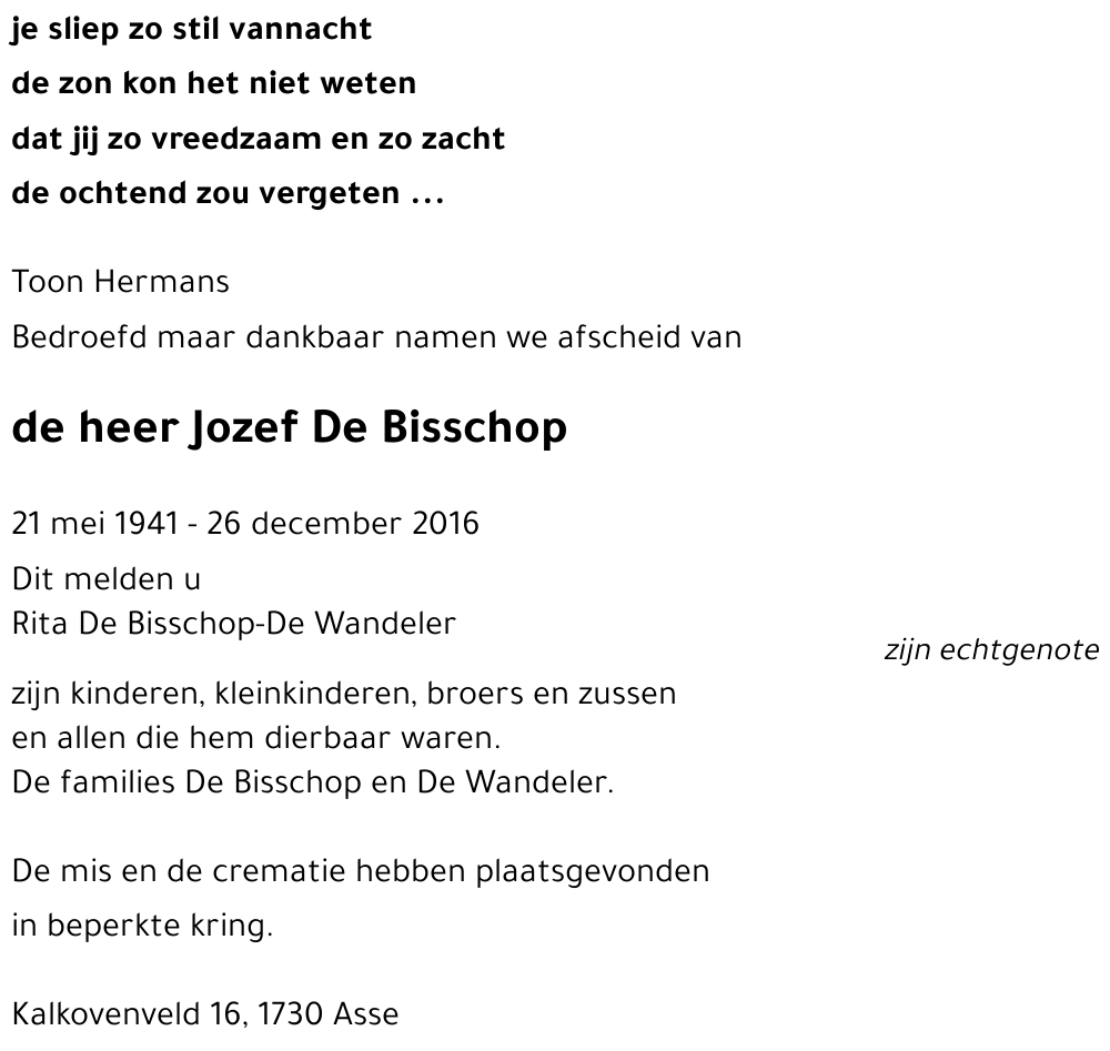 Jozef De Bisschop