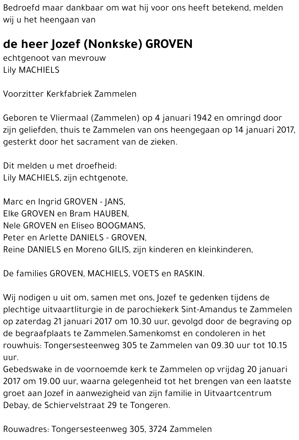 Jozef (Nonkske) Groven