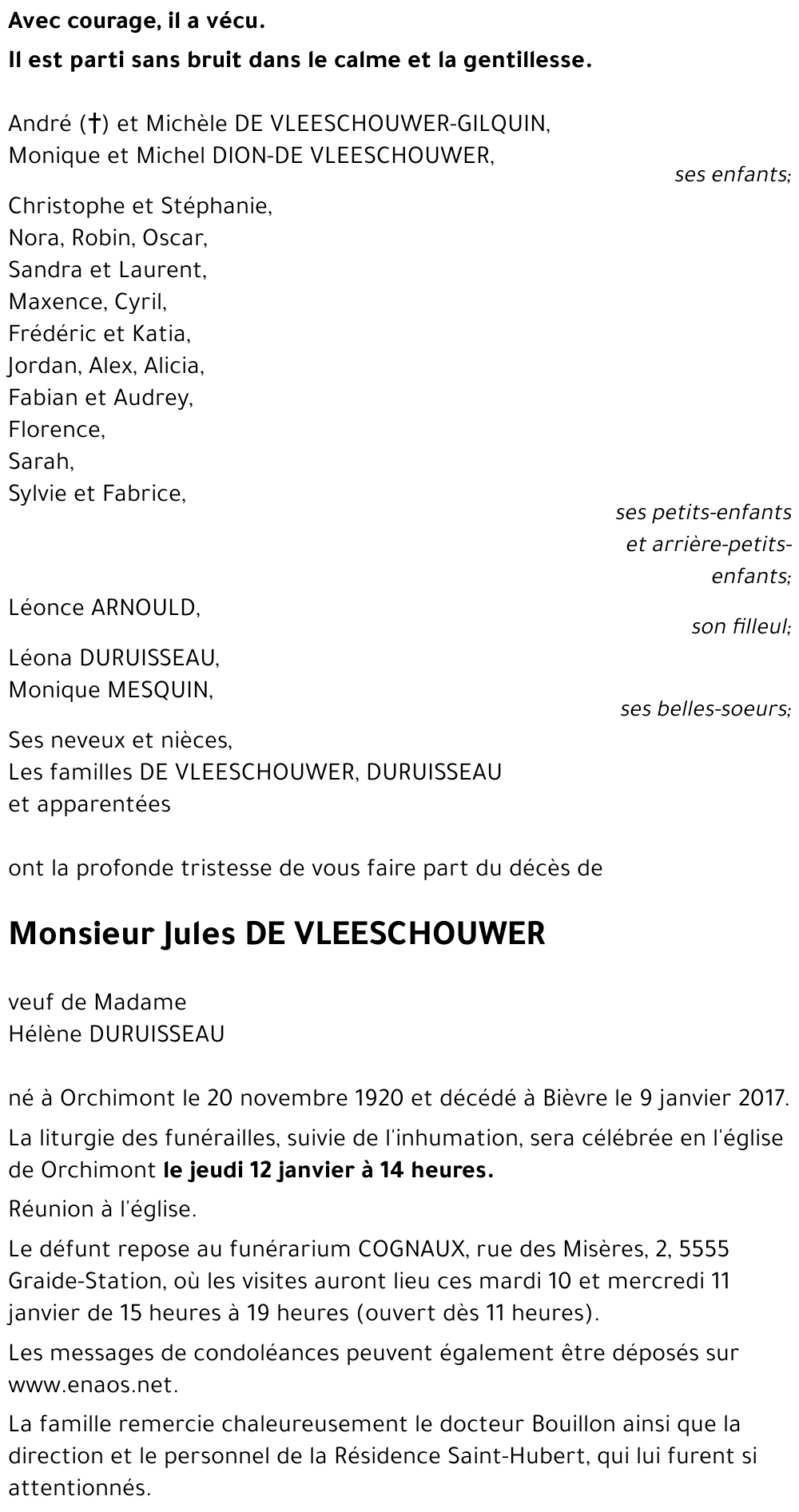 Jules DE VLEESCHOUWER