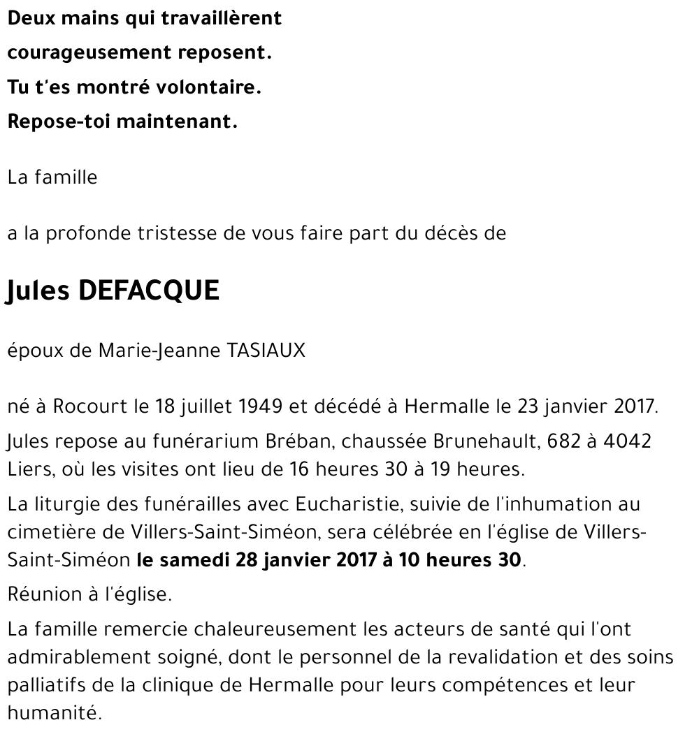 Jules DEFACQUE