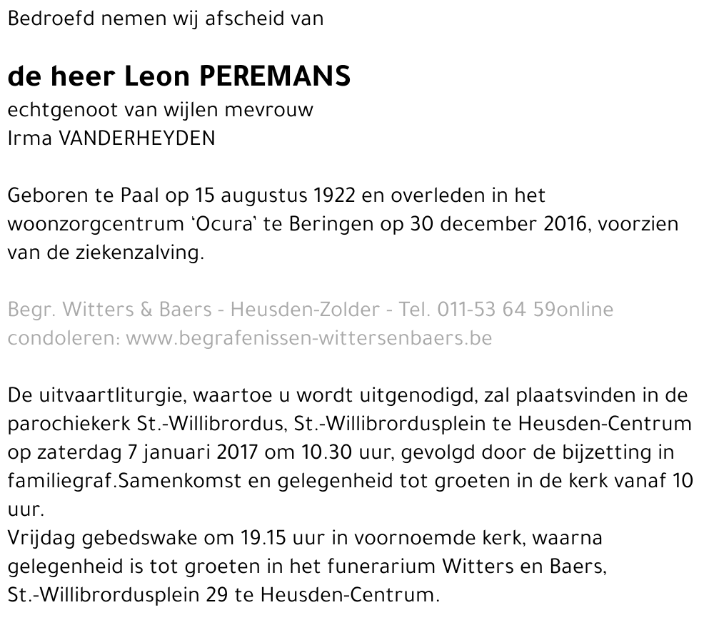 Leon Peremans
