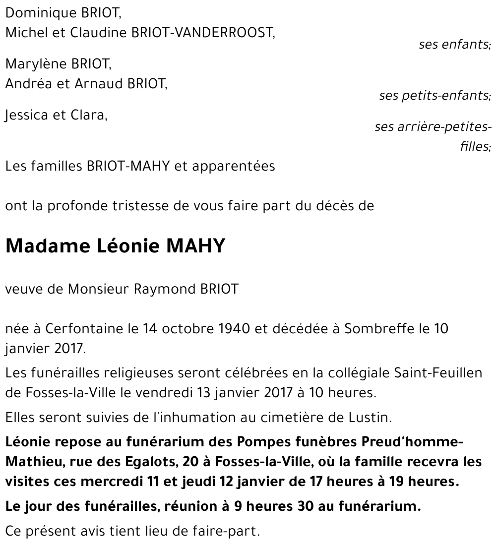 Léonie MAHY