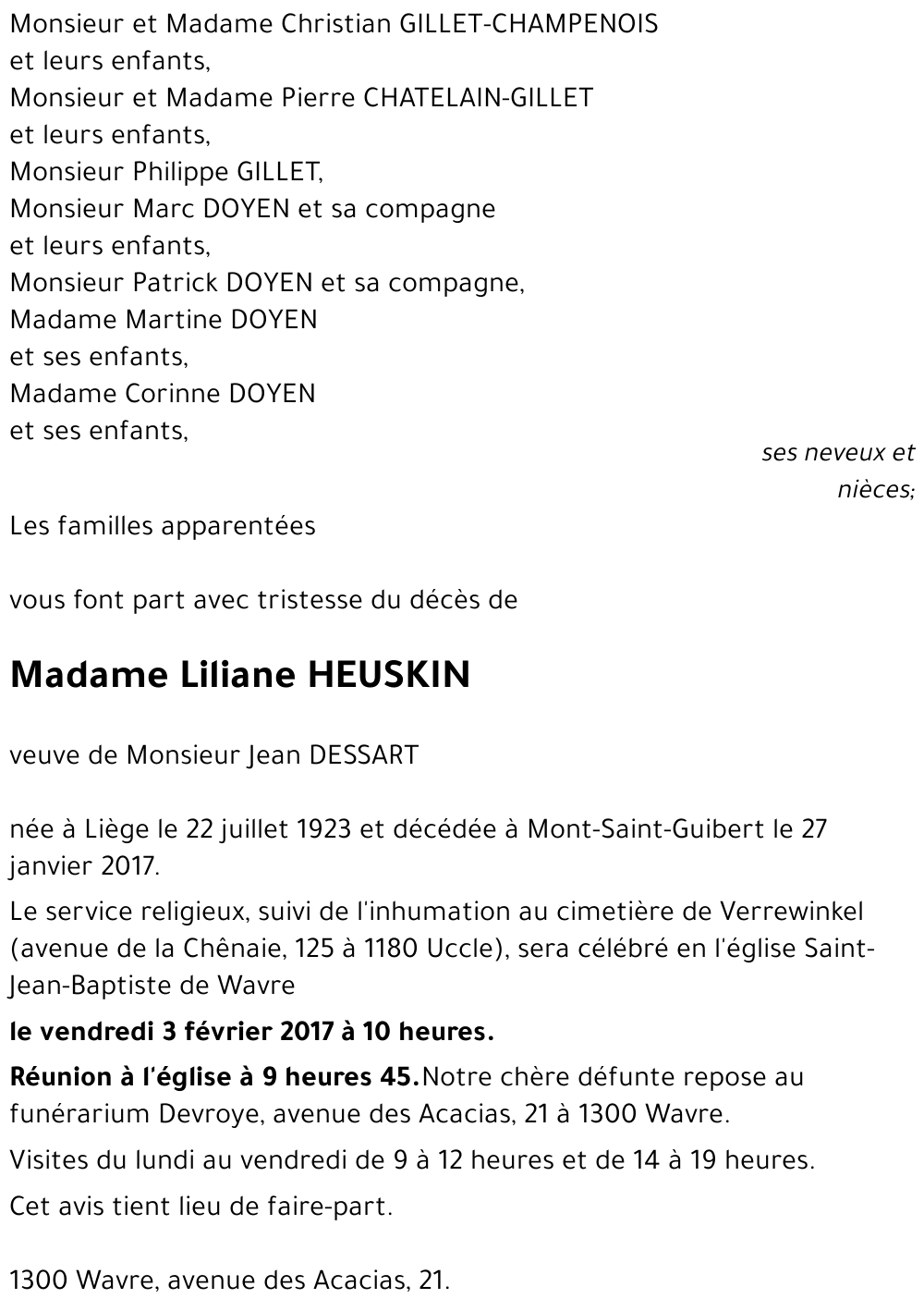 Liliane HEUSKIN
