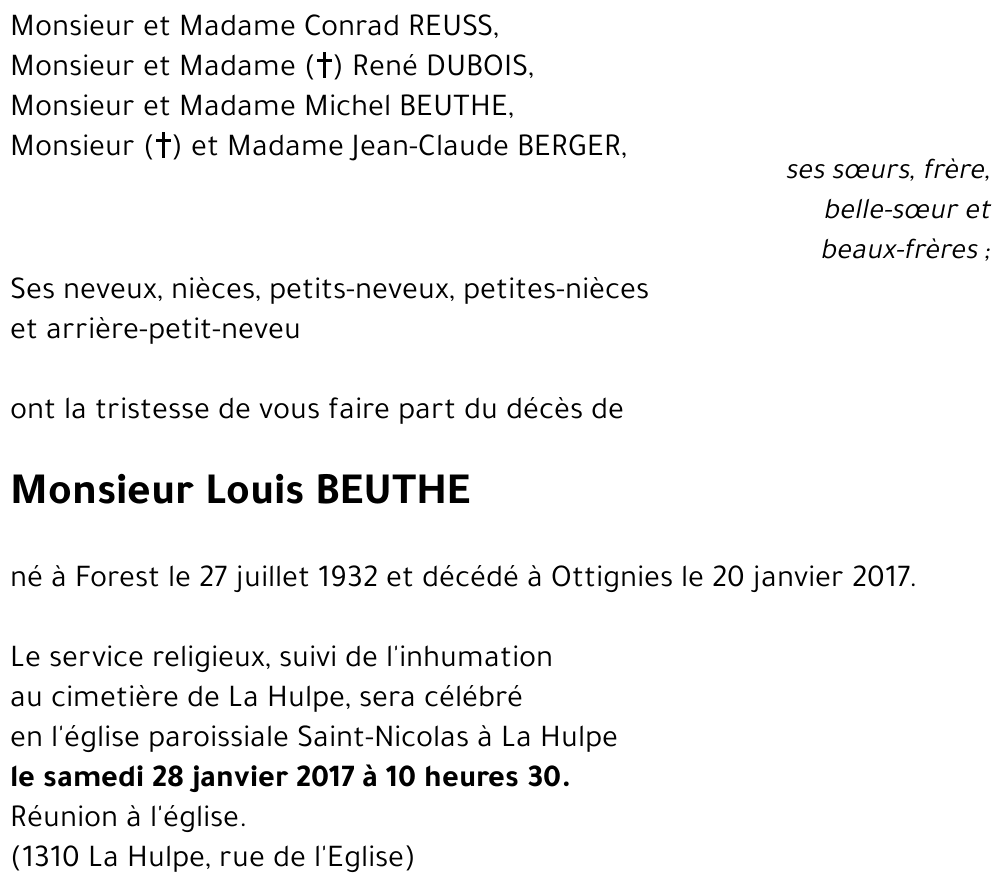 Louis BEUTHE