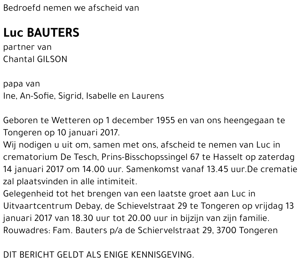 Luc BAUTERS