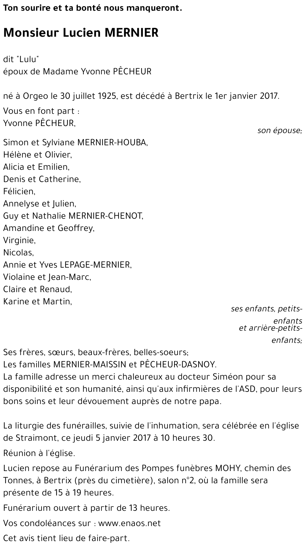 Lucien MERNIER