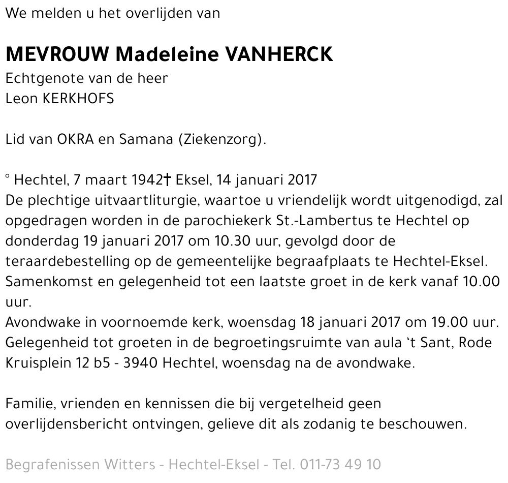 Madeleine Vanherck