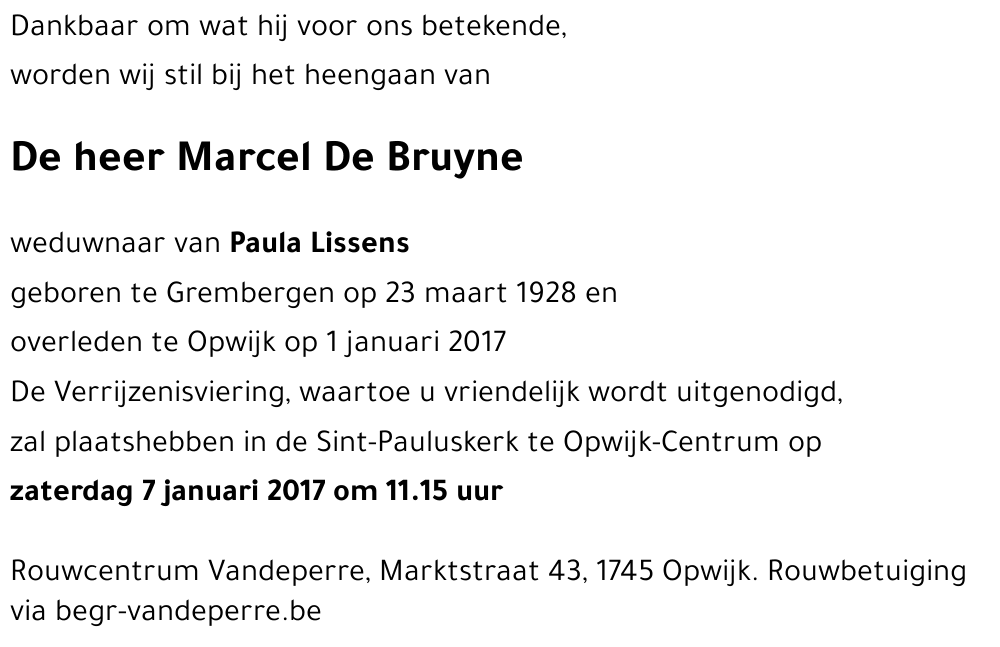 Marcel De Bruyne