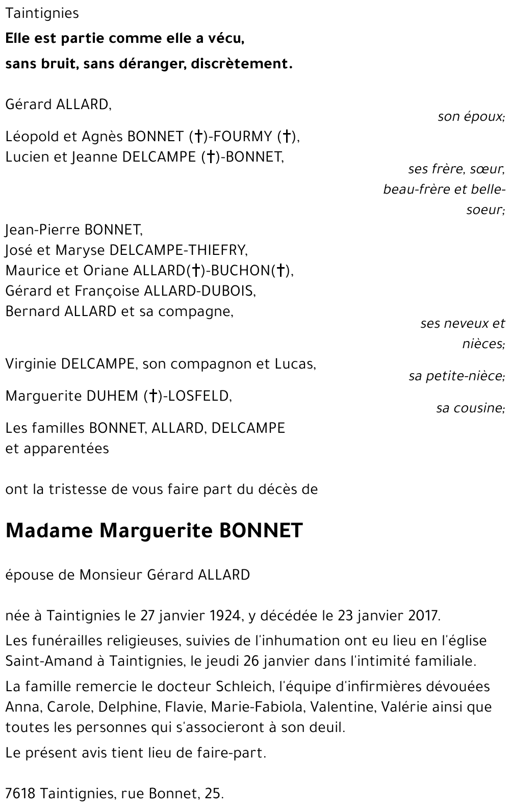 Marguerite BONNET