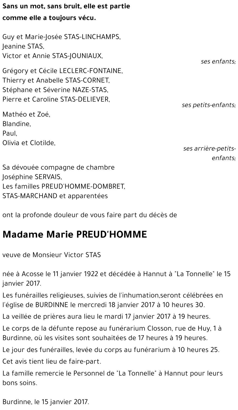 Marie PREUD'HOMME