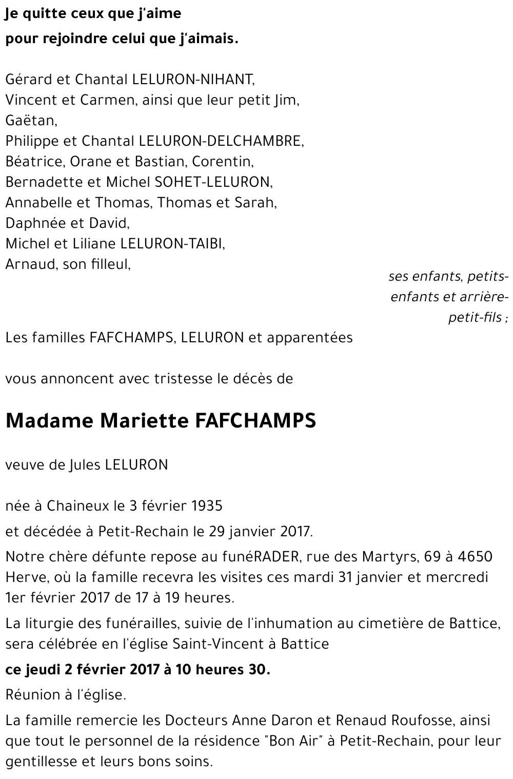 Mariette FAFCHAMPS