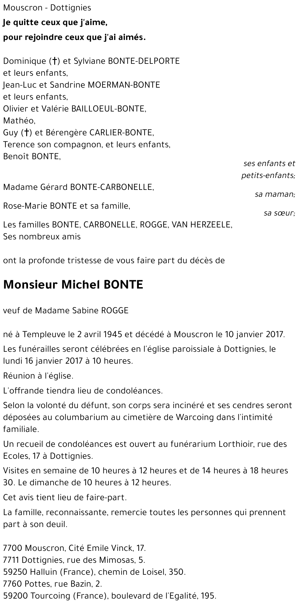 Michel BONTE