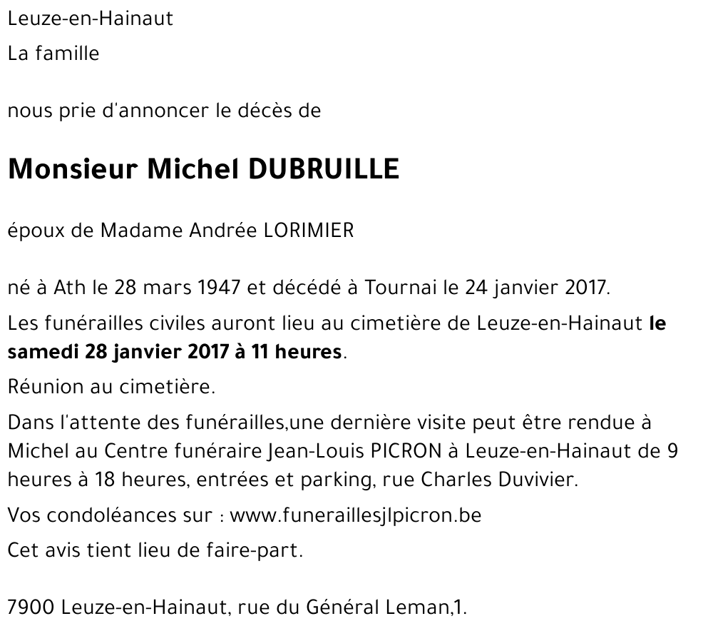 Michel DUBRUILLE