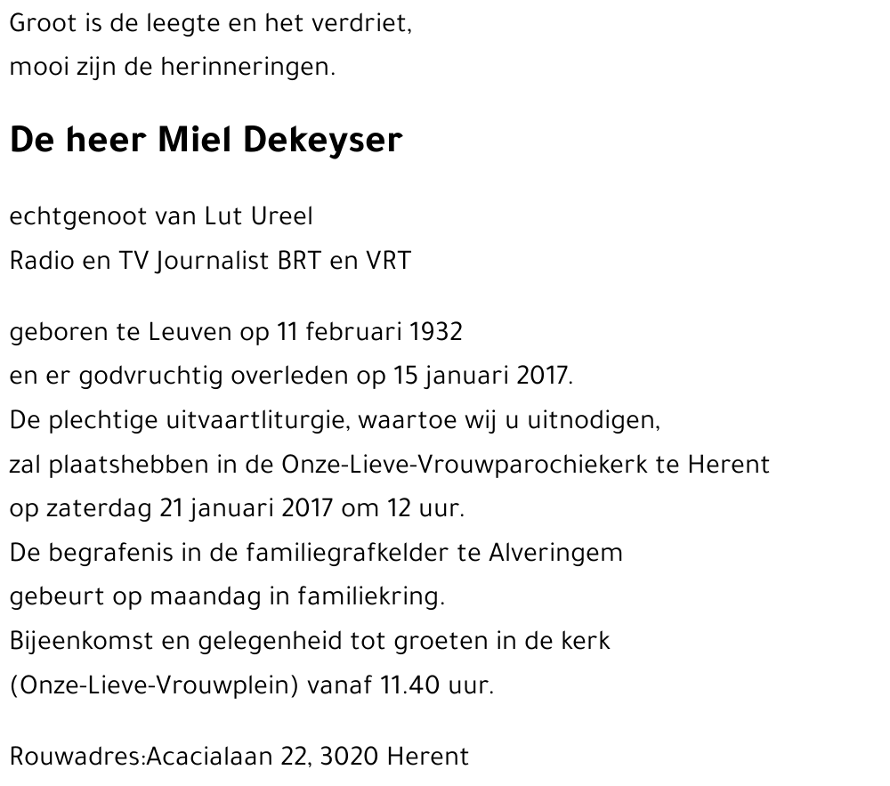 Miel Dekeyser