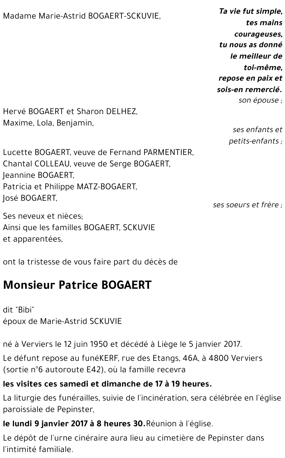 Patrice BOGAERT