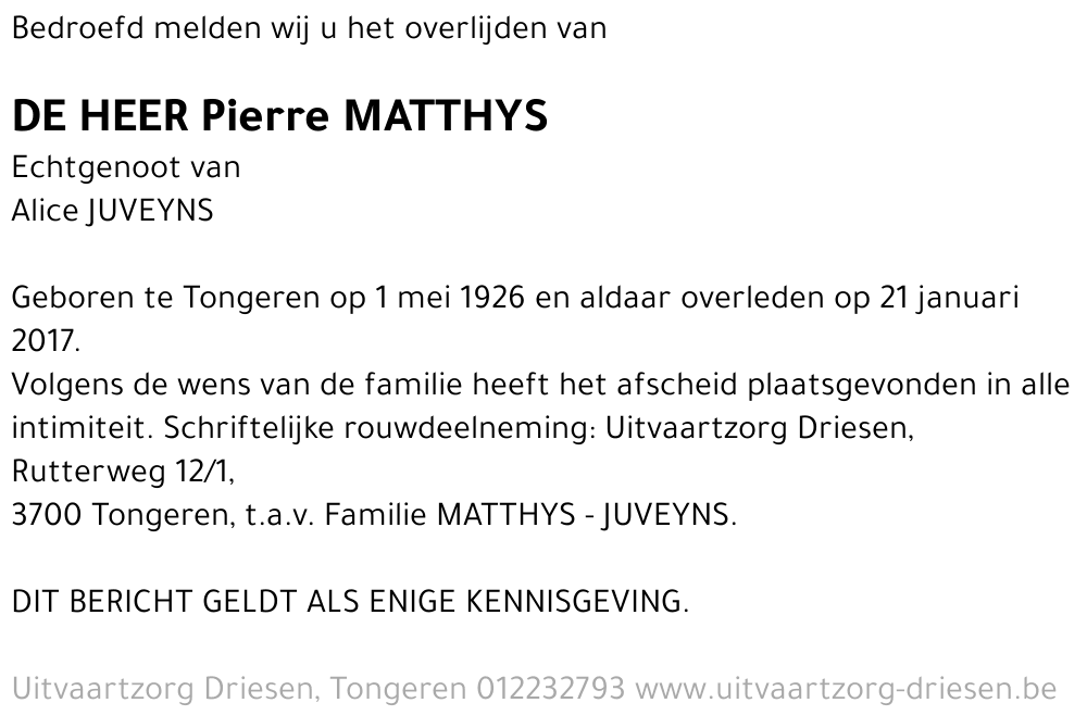 Pierre Matthys