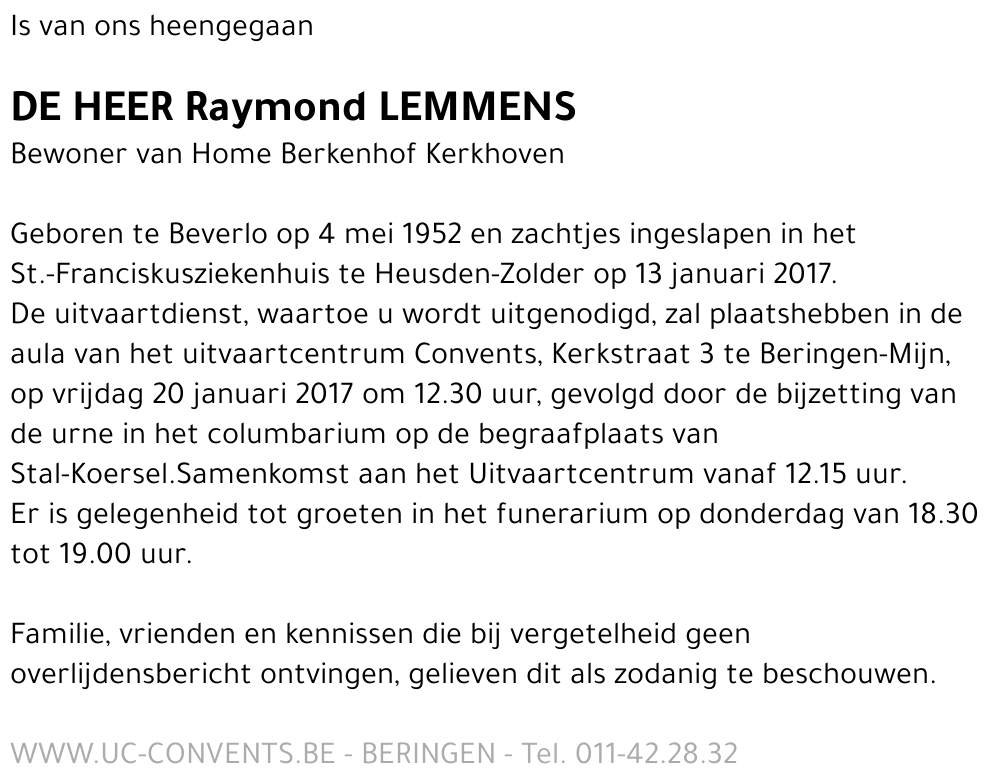 Raymond Lemmens