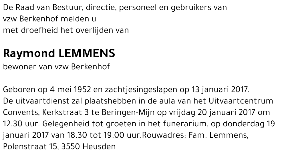 Raymond Lemmens