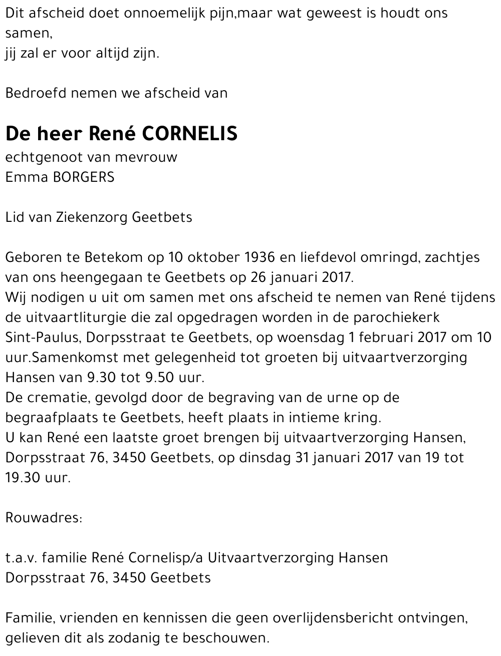René CORNELIS