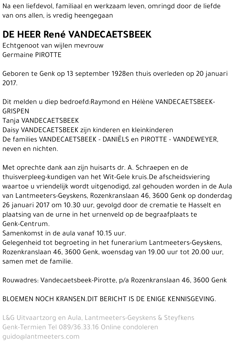 René VANDECAETSBEEK