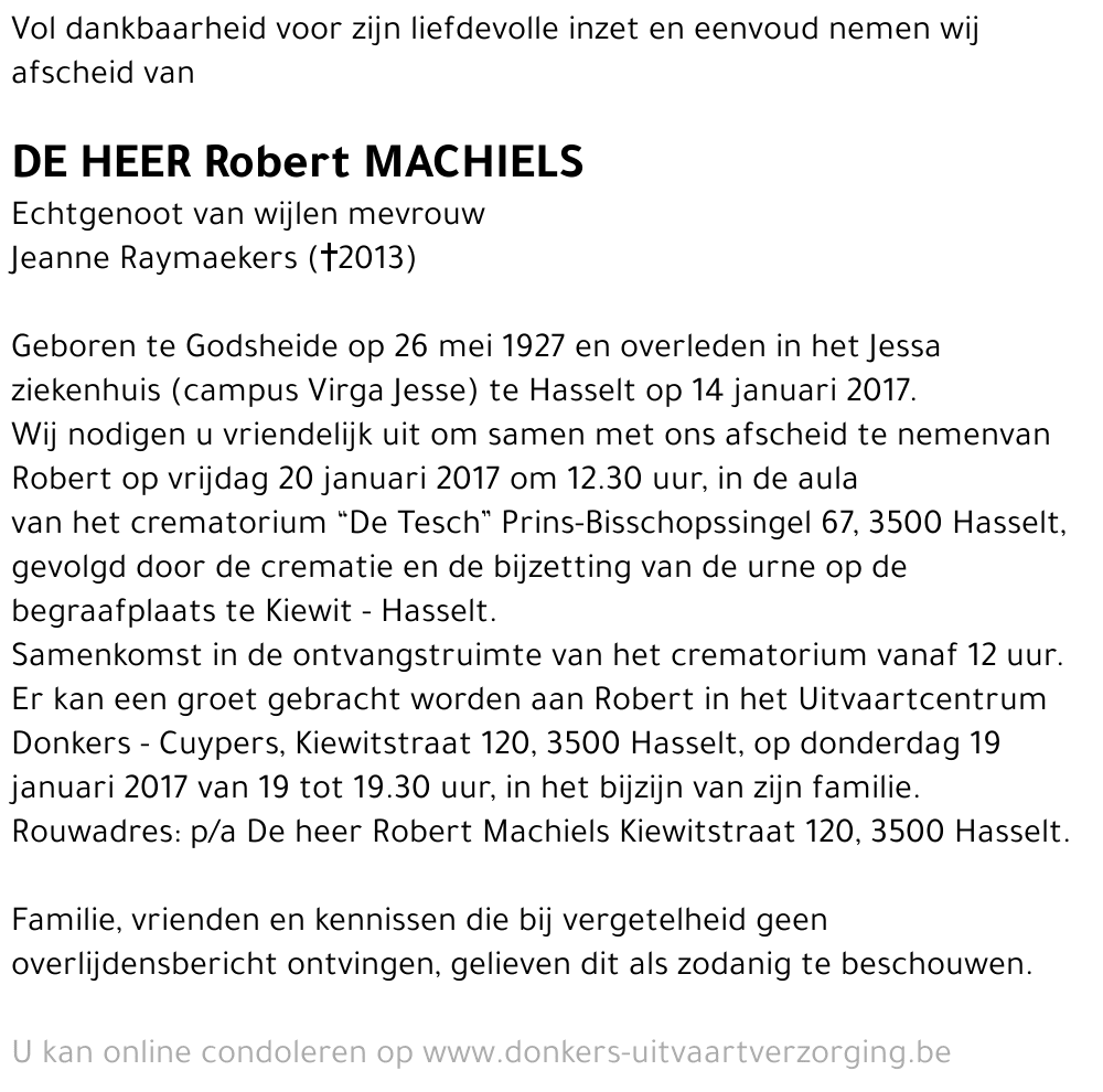 Robert Machiels