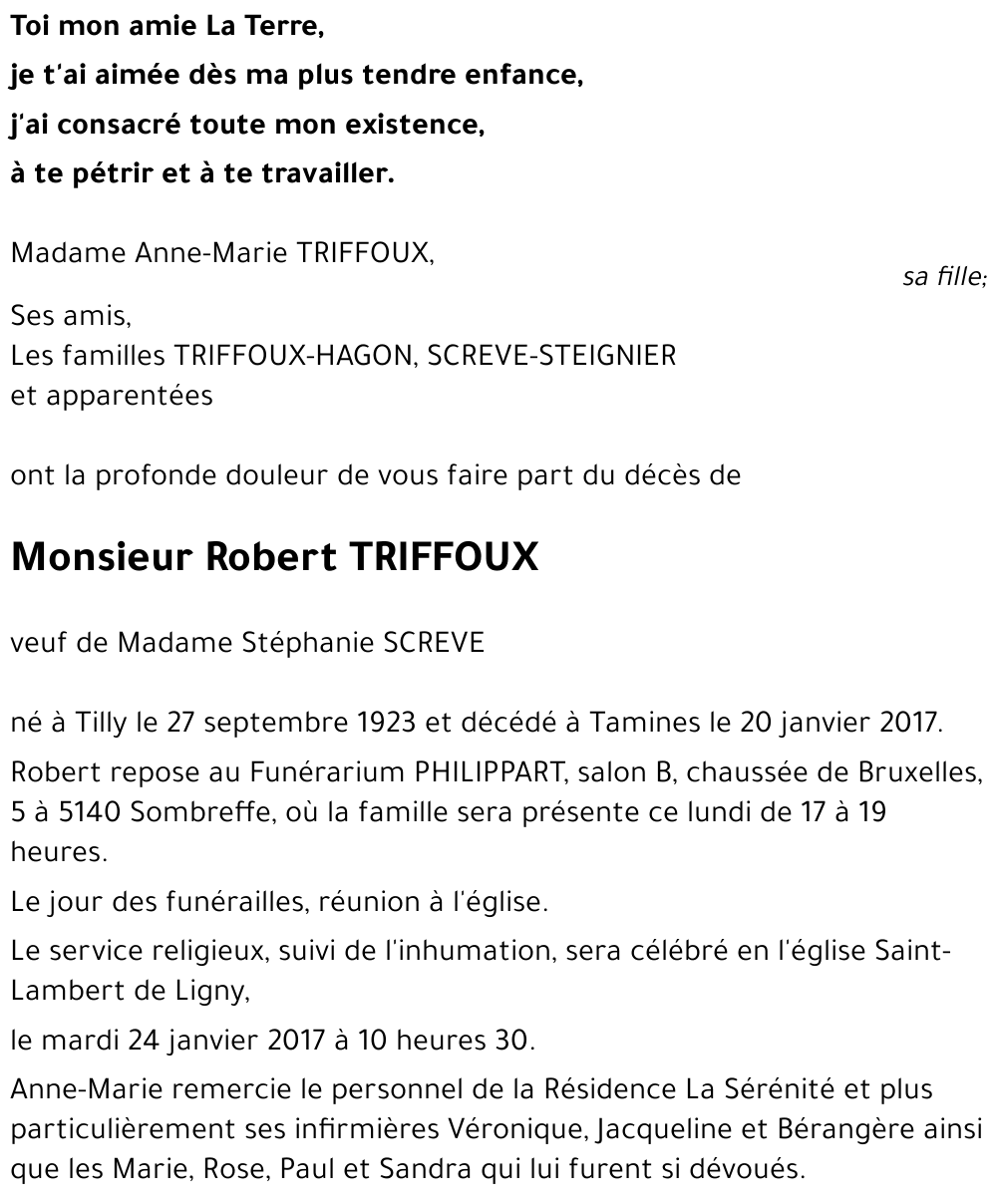 Robert TRIFFOUX