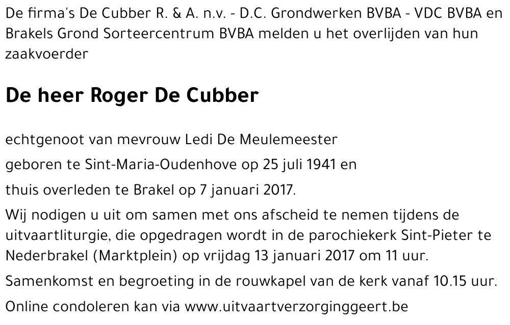 Roger De Cubber
