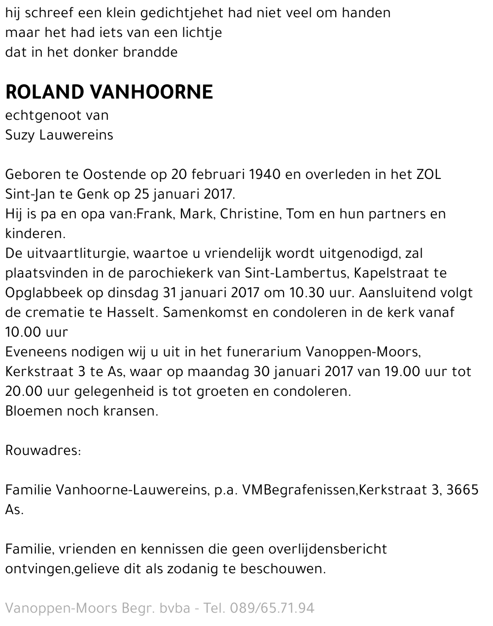 Roland Vanhoorne